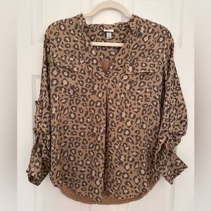 A New Day Leopard Print Shirt